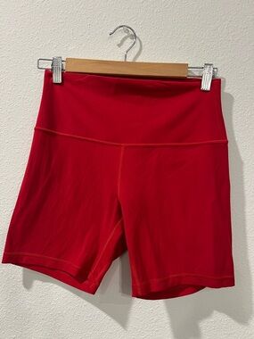 Women’s High-Waist Red Active Shorts